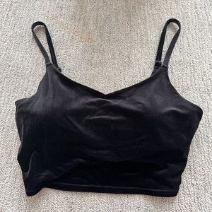 Athleta Velvet Crop Top